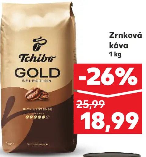 Tchibo Gold Selection pražená zrnková káva