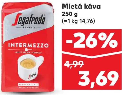 Segafredo Intermezzo zrnková káva