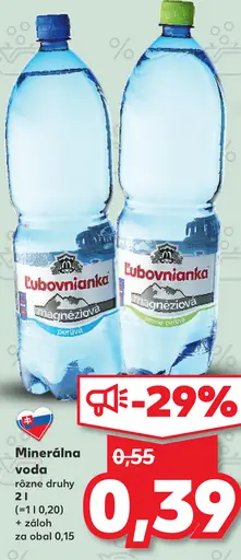 Ľubovnianka magnéziová minerálna voda