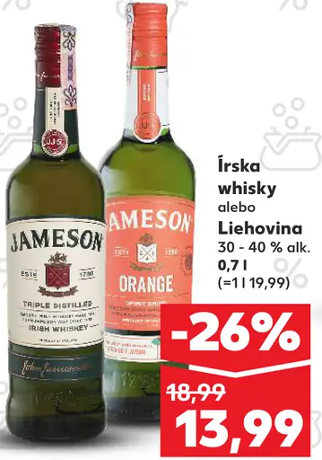 Jameson írská whisky