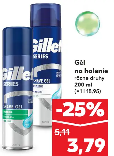 Gillette Gél na holenie