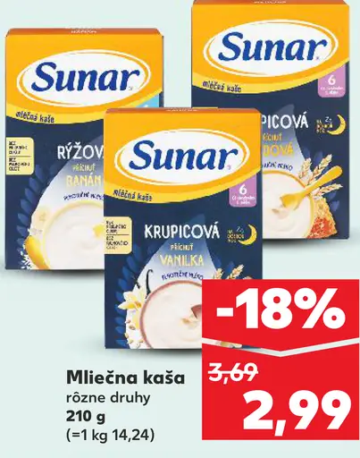 Sunar mliečna kaša