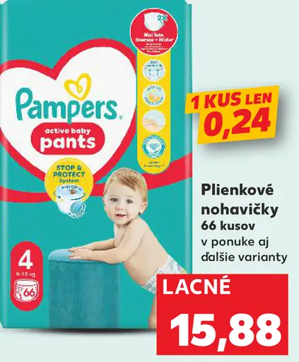 Pampers plienkové nohavičky