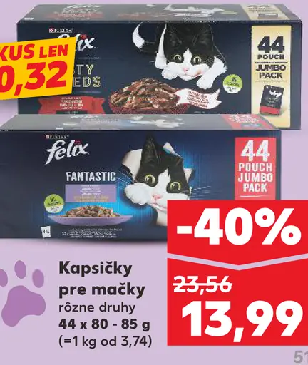 Felix kapsičky pre mačky