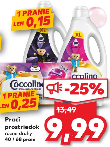 Coccolino prací prostriedok