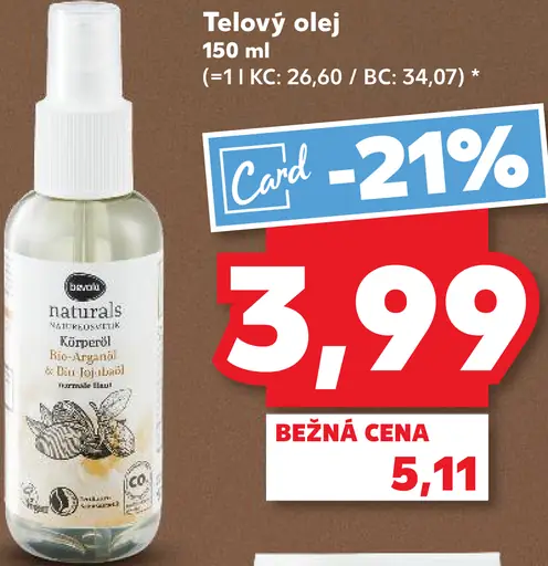 Bevola naturals Telový olej
