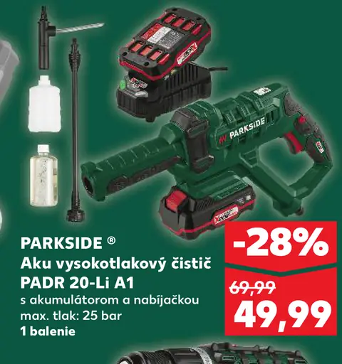 Parkside Aku vysokotlakový čistič