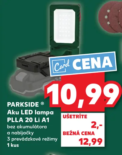 Parkside Aku LED lampa PLLA 20 Li A1