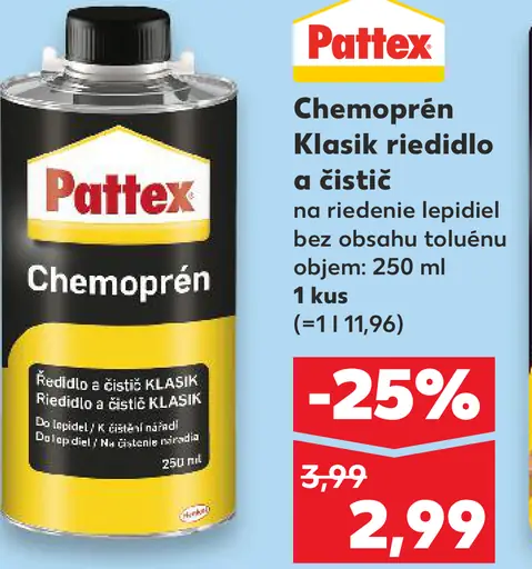 Pattex Chemoprén Klasik riedidlo a čistič