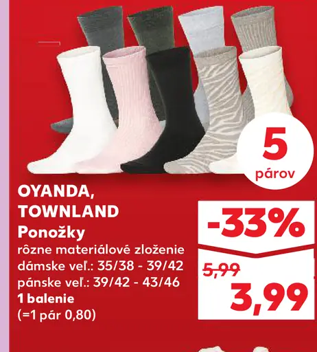 Oyanda, Townland Ponožky