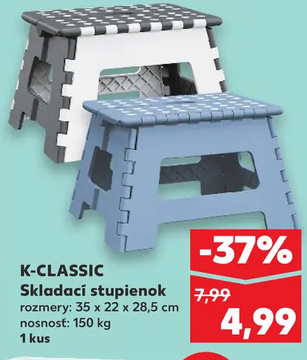 K-Classic Skladací stupienok