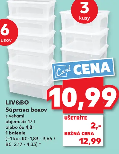 Liv&Bo Súprava boxov šiestich