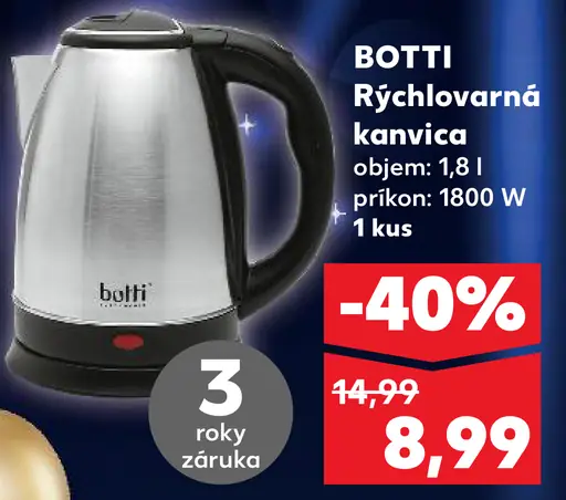 BOTTI Rýchlovarná kanvica