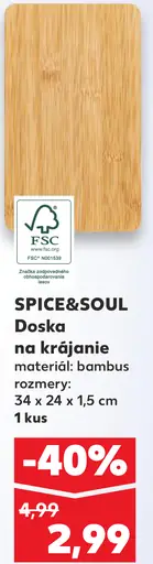 Spice&Soul Doska na krájanie