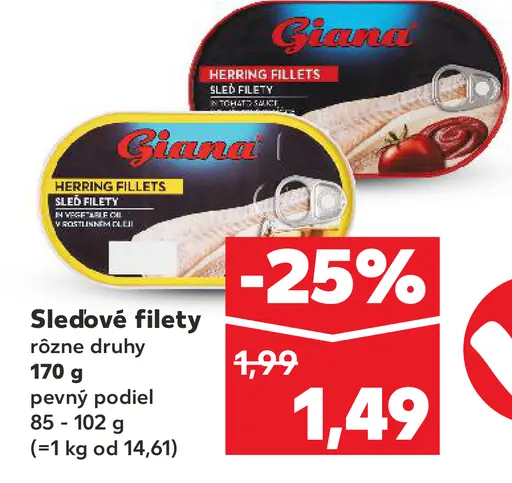 Giana Sleďové filety