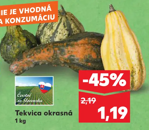 Čerstvá slovenská Tekvica okrasná