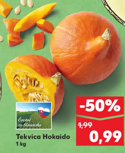 Čerstvá slovenská Tekvica Hokaido