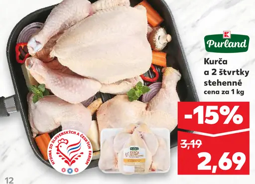 Purland Kurča a 2 štvrťky stehenné