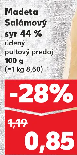 Madeta Salámový syr 44 %