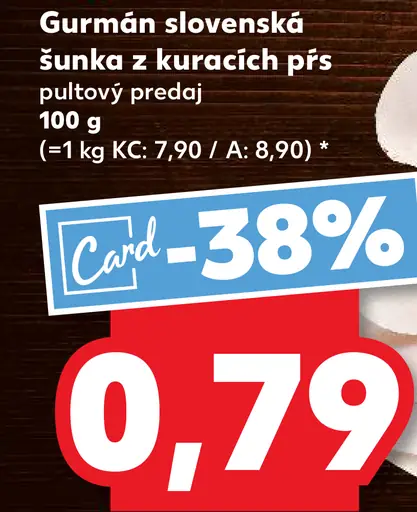 Gurmán slovenská šunka z kuracích pŕs