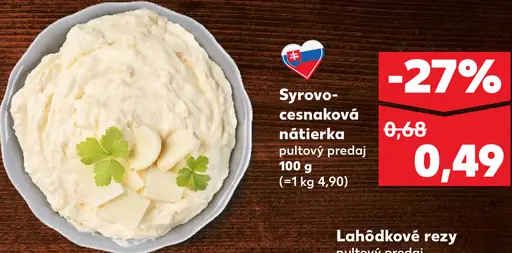 Syrovo-cesnaková nátierka