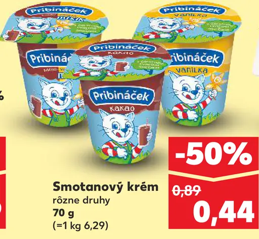 Pribináček smotanový krém