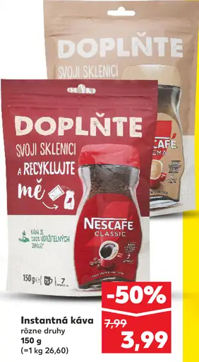 NESCAFÉ CLASSIC, instantná káva