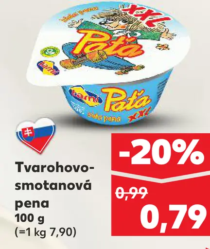 Patak Tvarohovo-smotanová pena