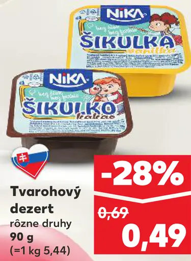 Níka Šikulka Tvarohový dezert