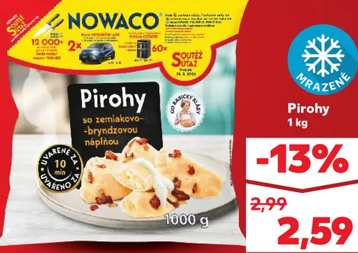 Nowaco Pirohy so zemiačkami a bryndzou