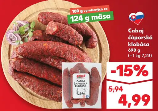 CBA Čabaj čaporská klobása
