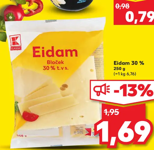 Eidam Bloček 30 % t. v. s.