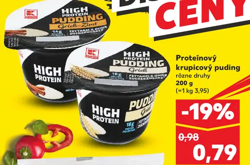 Proteinový krupicový puding