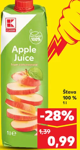 K Classic Apfel Saft 100%
