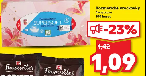 K Classic Kosmetické Vreckovky Supersoft
