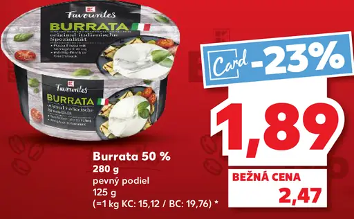 Favourites Burrata 50%