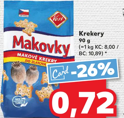 Makový krekry