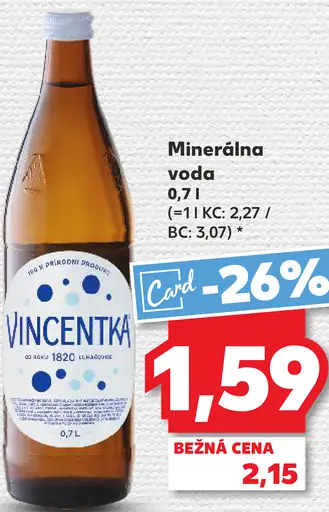 Vincentka Minerálna voda
