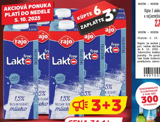 Rajo Laktóza Free mlieko