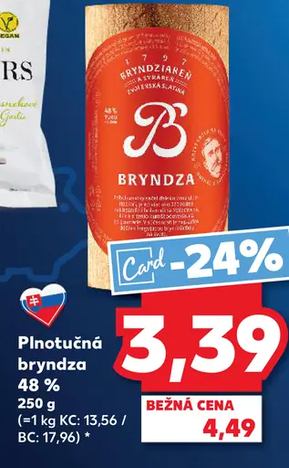 Plnotučná bryndza 48%
