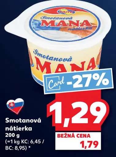 Smotanová nátierka MANA