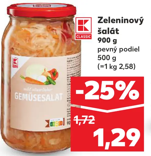 K-Classic Zeleninový šalát