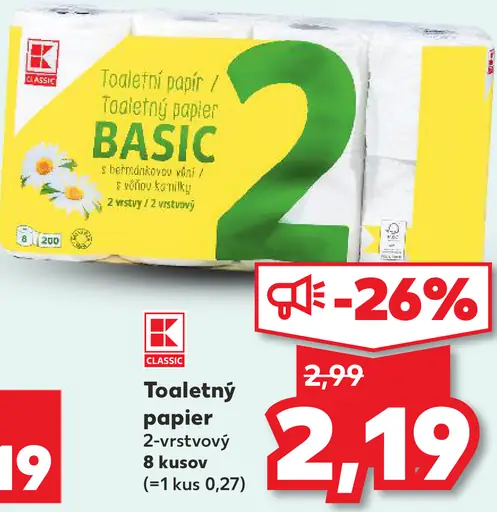 K-Classic Toaletný papier
