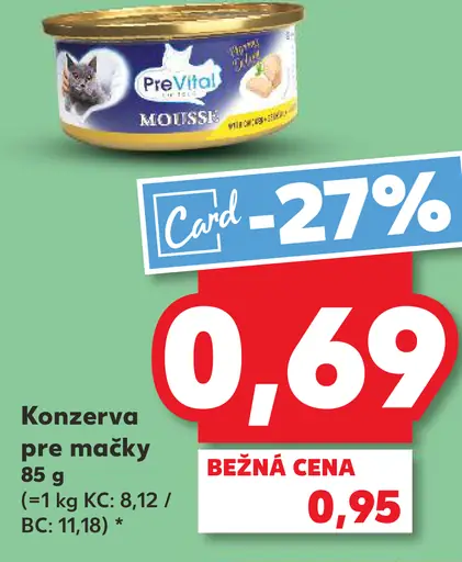 PreVital Konzerva pre mačky