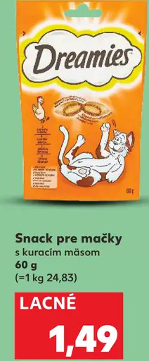 Dreamies Snack pre mačky s kuracím mäsom