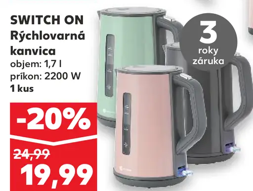 Switch On Rýchlovarná kanvica