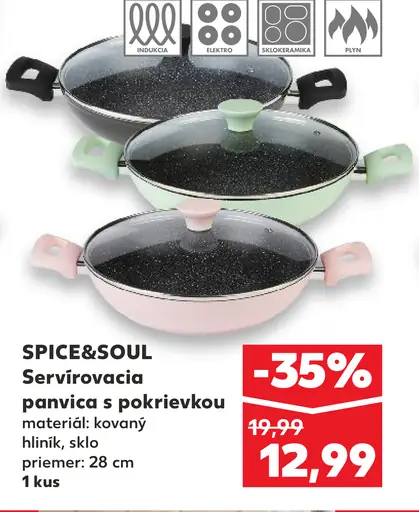SPICE&SOUL Servírovacia panvica s pokrievkou