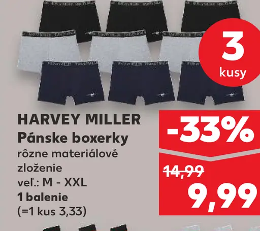 Harvey Miller Pánske boxerky