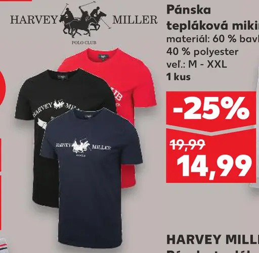 Harvey Miller Pánske tričko
