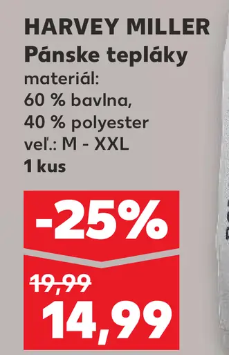 Harvey Miller Pánske tepláky